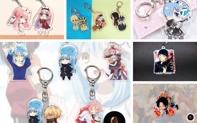 Hình ảnh những móc khóa anime hot trend